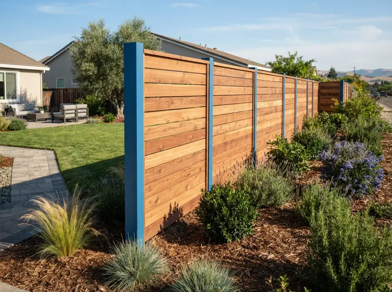New wooden fence installation in Vacaville New wooden fence installation in Vacaville